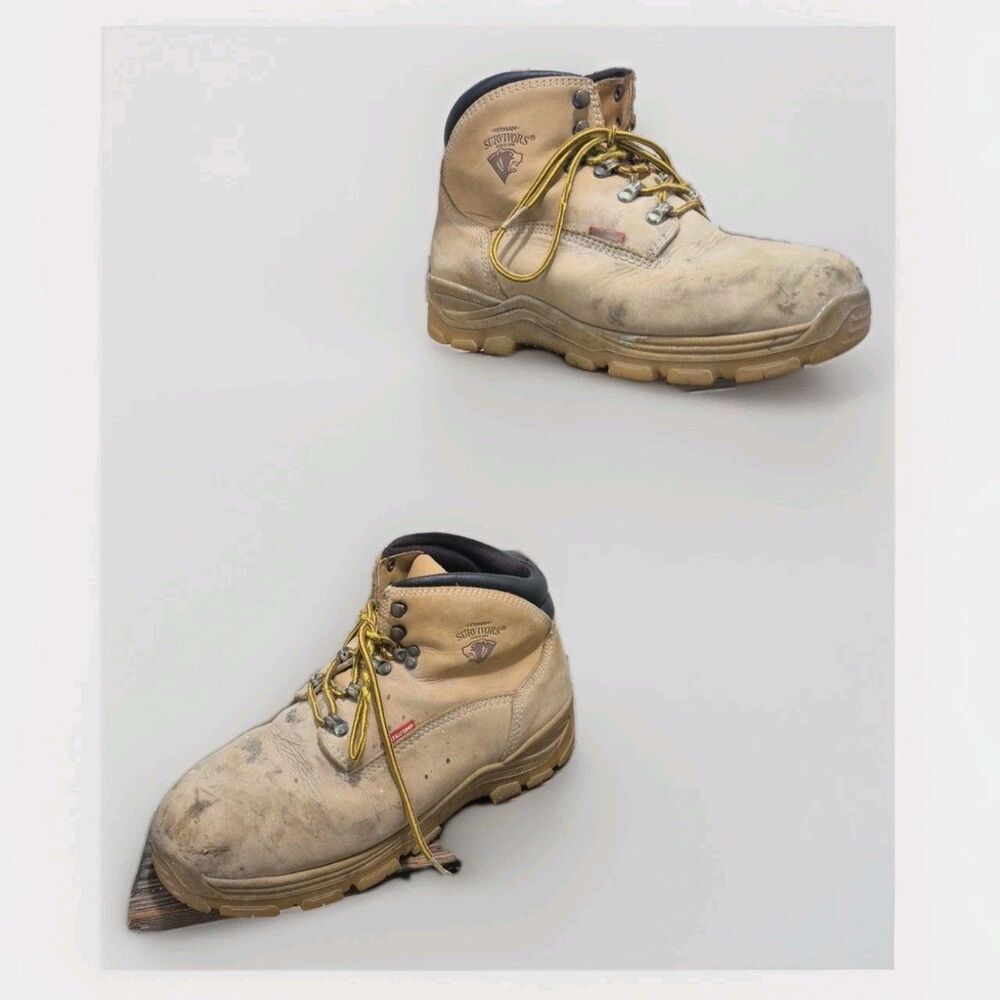 Herman Survivors Steel Toe Boots Men’s 9.5W (F2413-11) Color Beige